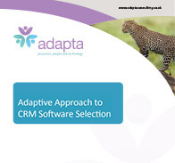Adaptive Approach to CRM Software Selection